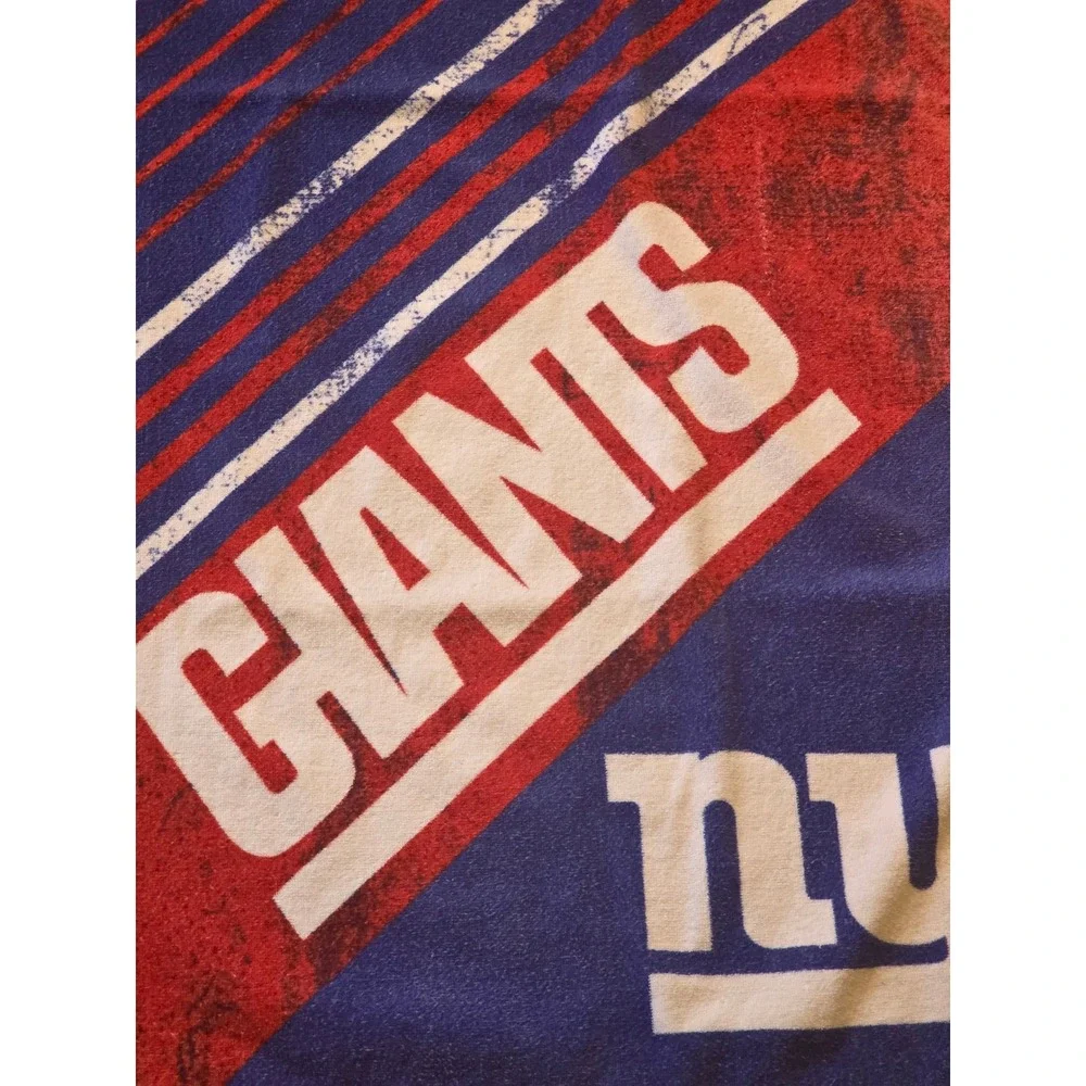 New York Giants NFL Beach Towel The Northwest Company Blue Red 28x50 2014